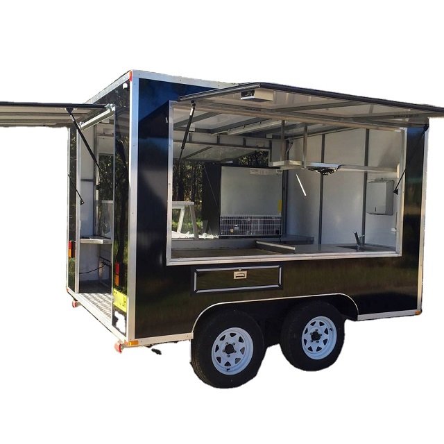 Good Reputation at Home and Abroad User Friendly Design Electric Mobile Food Trucks 5M Mobile Fast Food Trailer With Light Box
