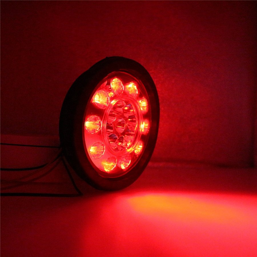 High Quality12 24V 8 LED Red Ambere Trailer Truck Stop Turn Rear Reverse Combination Tail Light for Tractor Lorry RV Camper