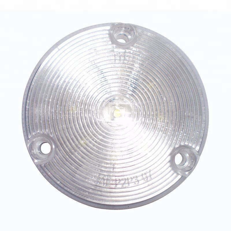 DOT Emark Waterproof100% 3 Inch 9 Leds Round Strobe Led Warning Light for Taxi Led Side Marker Light for RV Trailer Boat