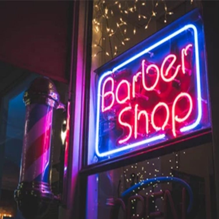 Leo Neon Sign Beauty Salon Store Business logo Design Led Light up Sign Light for Store Wall Decoration