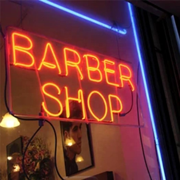 Leo Neon Sign Beauty Salon Store Business logo Design Led Light up Sign Light for Store Wall Decoration
