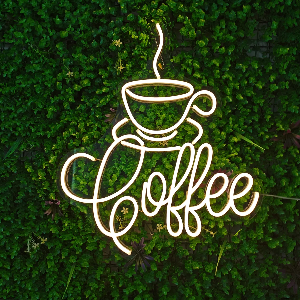 Custom Cafe Open Neon Sign Anime Decor Shop Store Restaurant Coffee Led Neon Light Decor Signage Logo Wedding Wall Home Decor
