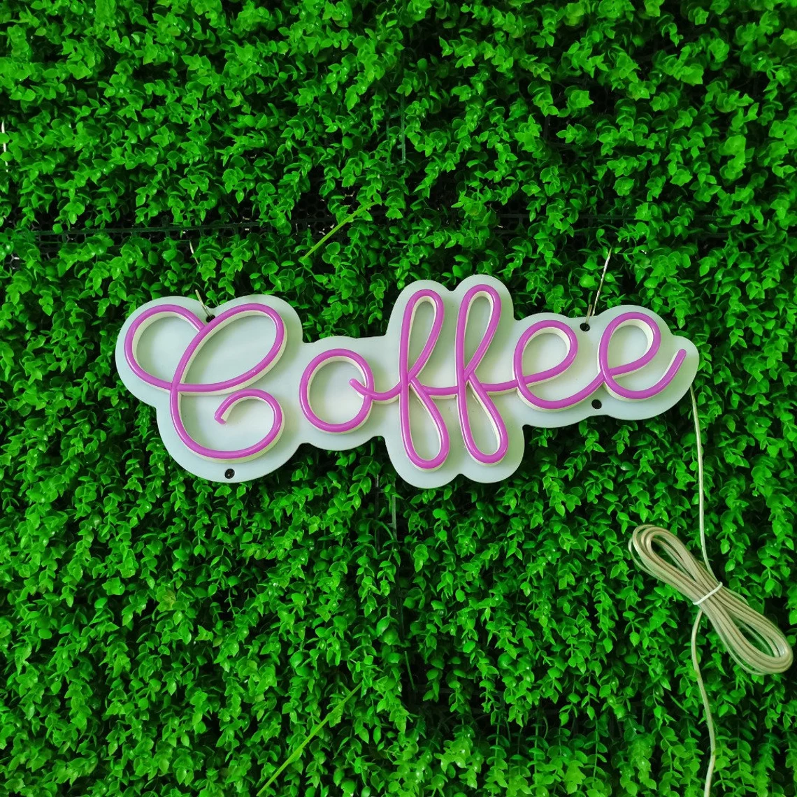 Custom Cafe Open Neon Sign Anime Decor Shop Store Restaurant Coffee Led Neon Light Decor Signage Logo Wedding Wall Home Decor