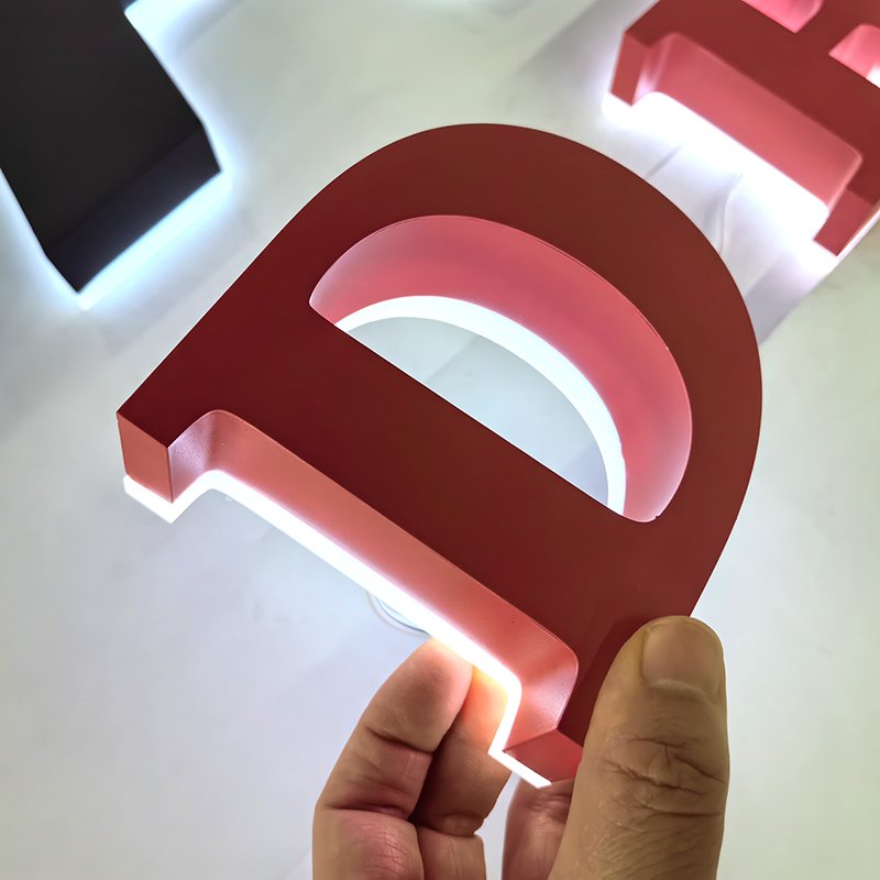EZD Restaurant Led Light Sign Custom Outdoor Backlit logo Shop Sign 3d