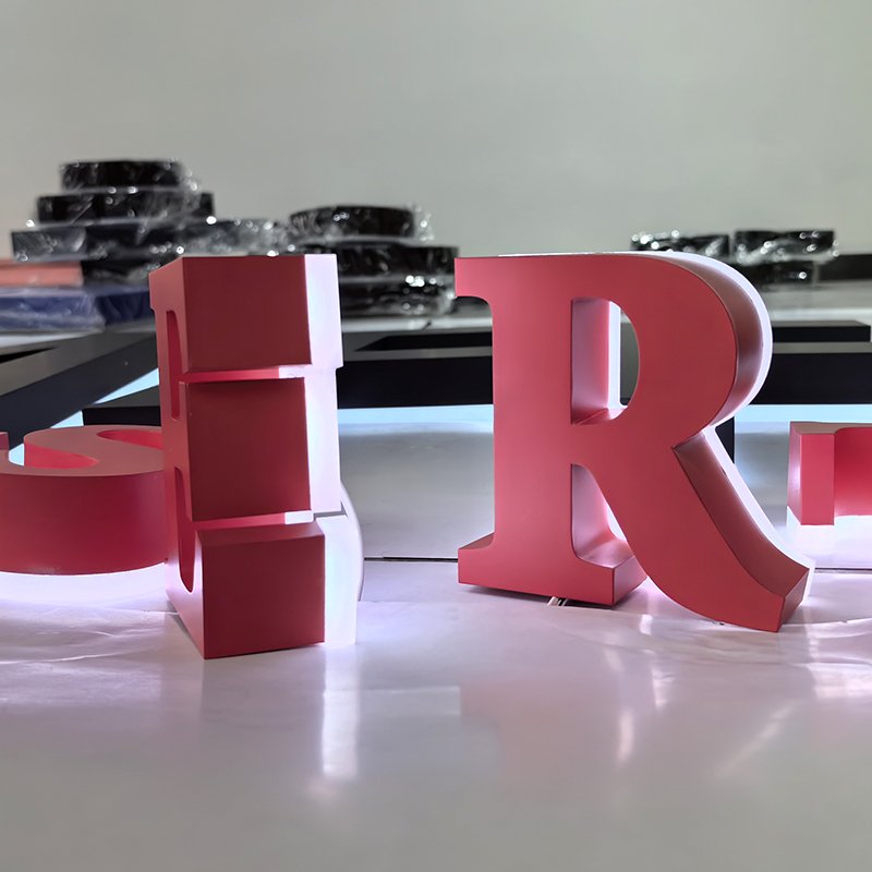 EZD Restaurant Led Light Sign Custom Outdoor Backlit logo Shop Sign 3d