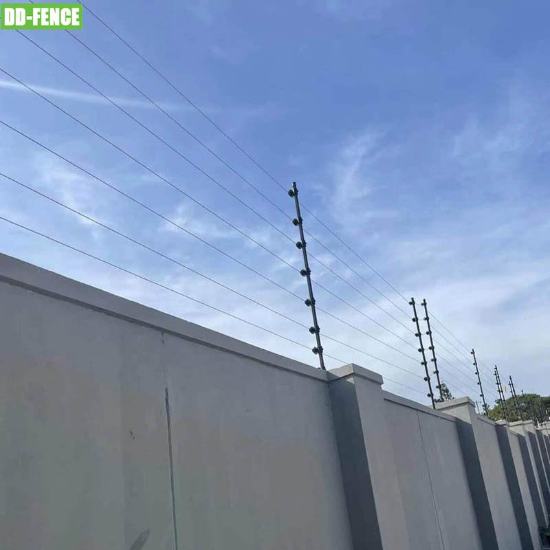 High Voltage Pulse Electric Fence System Farm Fence,high Safety Protection Place Aluminum Alloy Powder Coated Not Support DD-T-B
