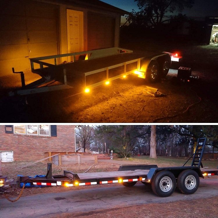 2 Years Warranty 12V24V 6 Amber Indicator Rear Side Truck Trailer RV Cab Boat Bus Lorry LED Marker Clearance Light