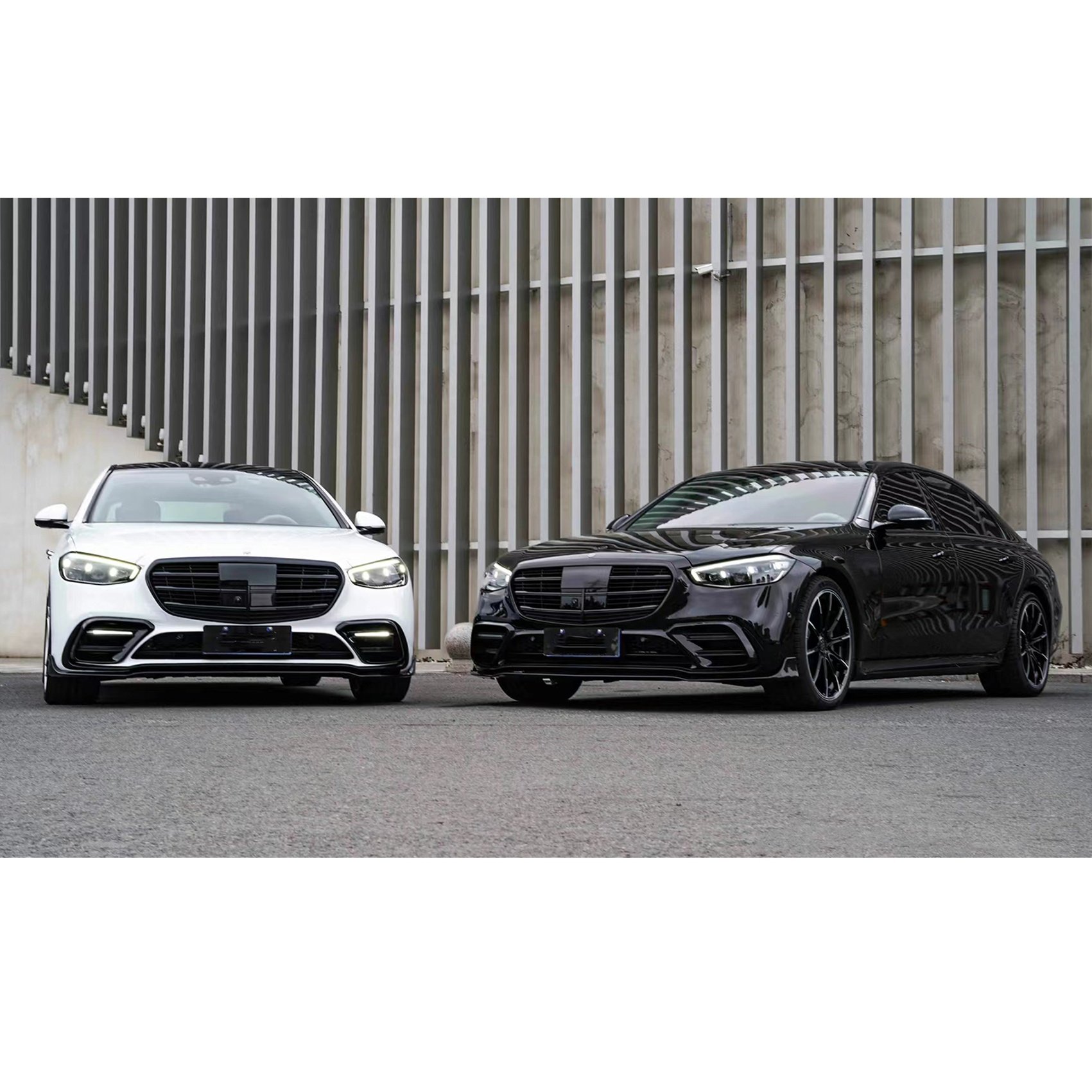 W223 Body Kit for Mercedes benz s Class W223 for Bra-bus Style Front Bumpers Rear Bumpers Side Skirt Wheel Arches