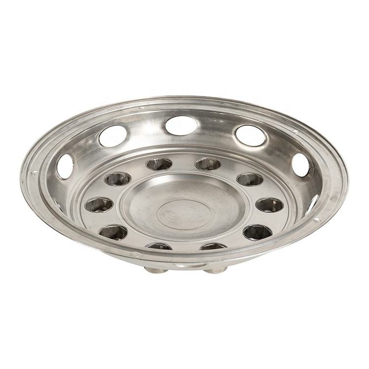 Customized 22.5'' Stainless Steel Truck Wheel Simulator Mirror Polished Wheel Cover Simulator for Universal European Semi Trucks