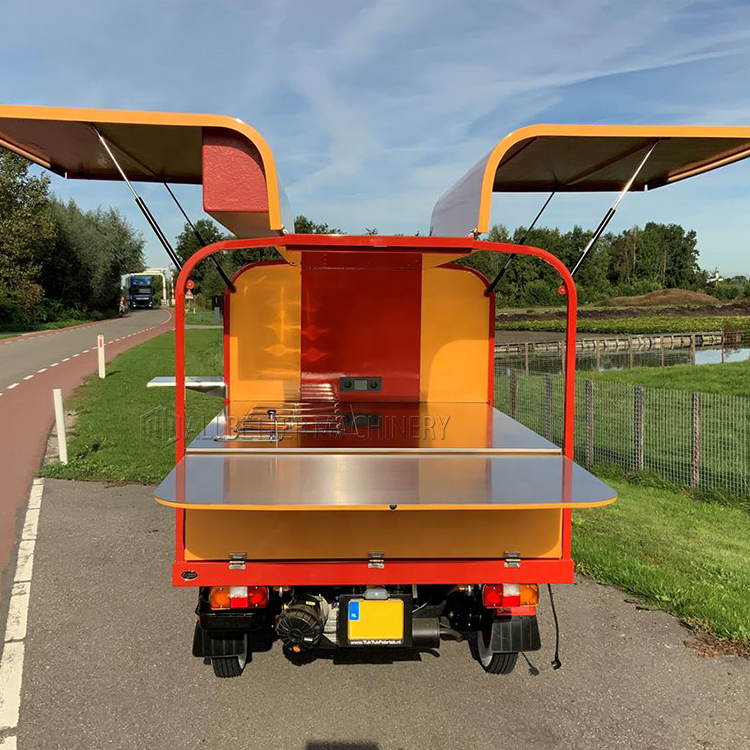 Hot Products Food Kiosk Mobile Coffee Van Electric Food Cart Tricycle Food Service Hot Dog Cart Ice Cream Truck
