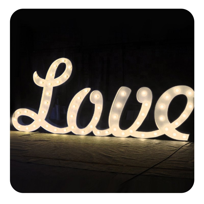 Props Wedding Decor Marry Me Lights Marquee Letter 3Ft 4ft Big Numbers Giant Light up Letters Led Marquee Alphabet Love Letters