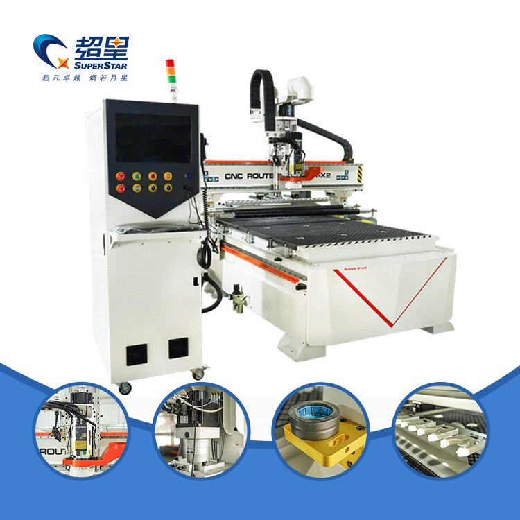 High Quality 1325 Woodworking Automatic Tool Changing Machine 3 Axis Cnc Router