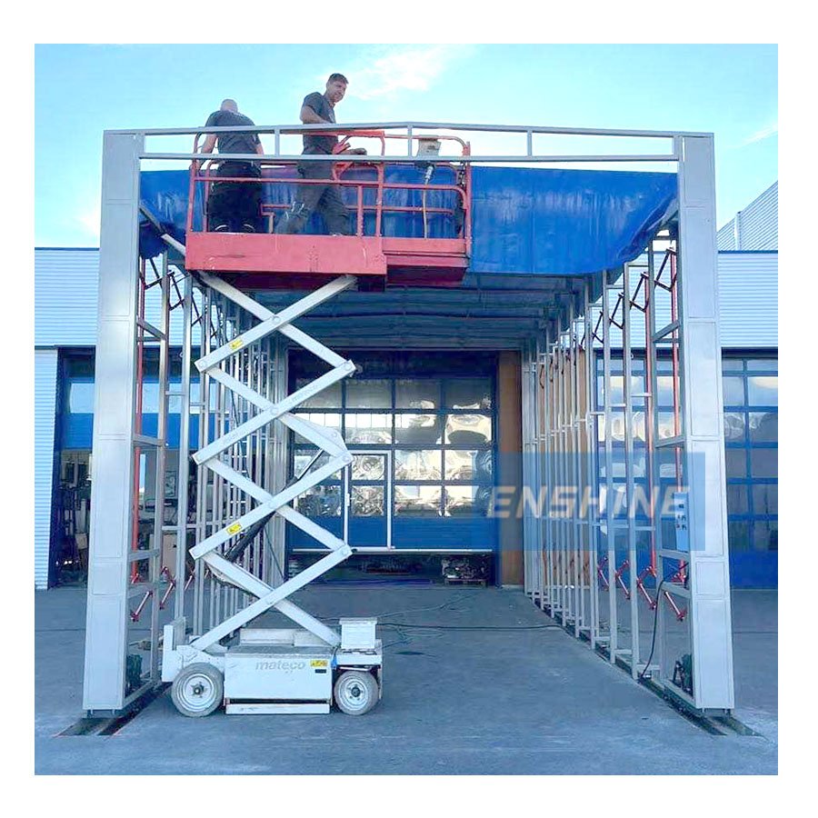 CE Certified Mobile Collapsible Retractable Spray Paint Booth for Large Parts with Low Price