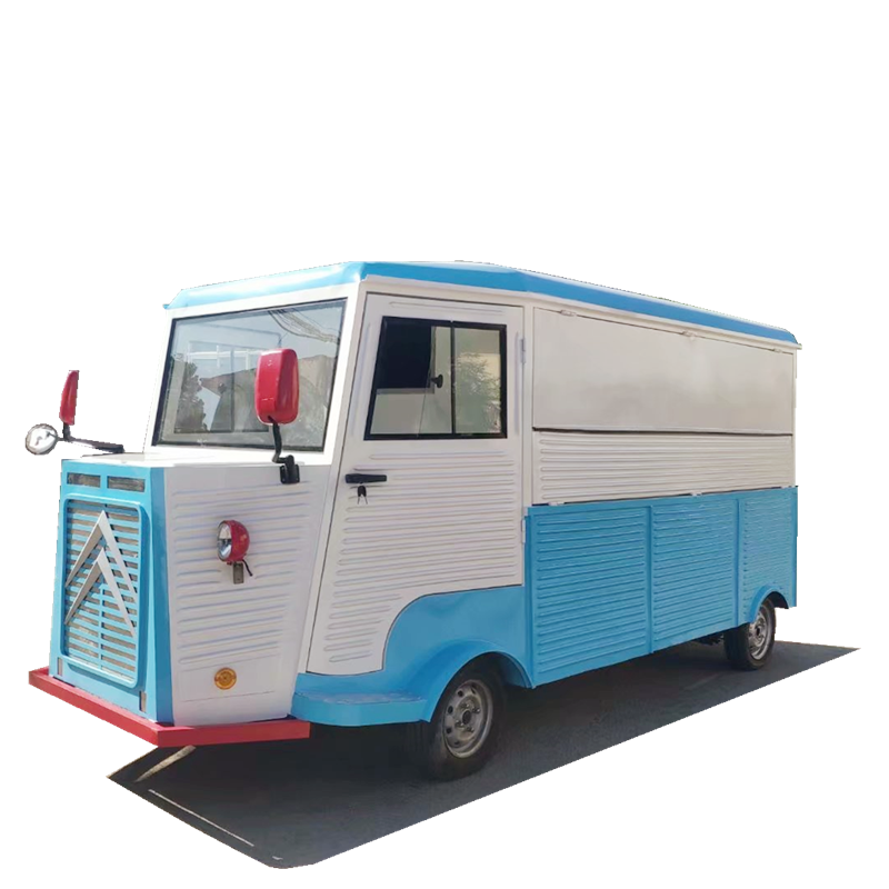 Mobile Fast Food Stand Food Cart Usa Burger Grill Machine Hamburger Coffee Food Truck