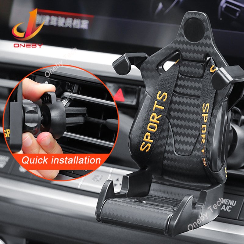 Golf Cart air Vent Desk with Box Package Mount Mobile Car China 2024 Cell New Technology Mobile Phone Holder Accessories for Car