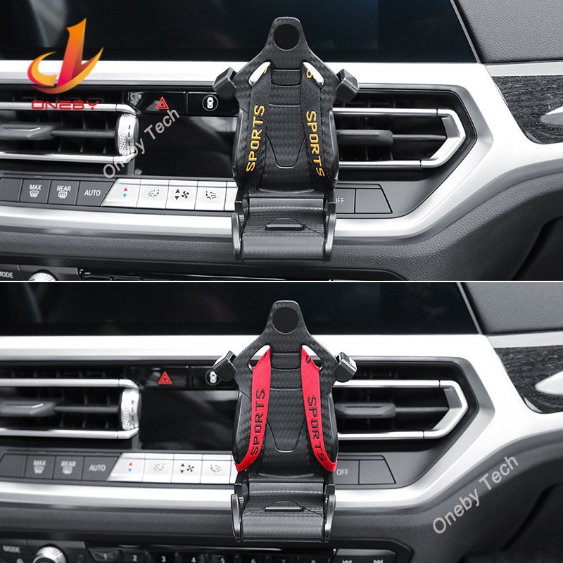Golf Cart air Vent Desk with Box Package Mount Mobile Car China 2024 Cell New Technology Mobile Phone Holder Accessories for Car