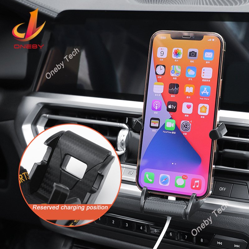 Golf Cart air Vent Desk with Box Package Mount Mobile Car China 2024 Cell New Technology Mobile Phone Holder Accessories for Car