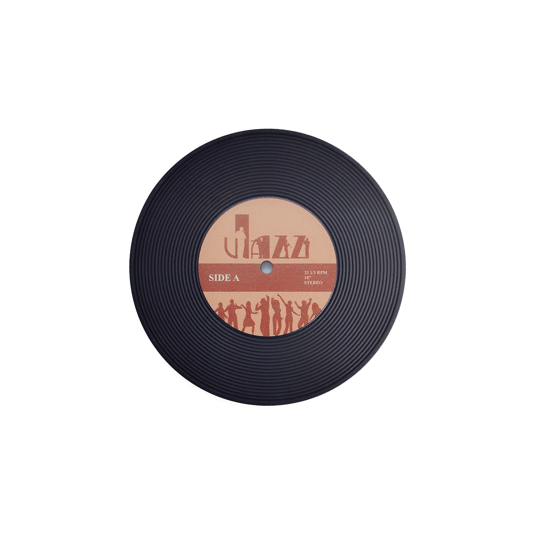 Customized New 6PCS Color Vintage coaster Vinyl Record coaster CD coaster Heat-resistant Anti-skid Kitchen Accessories Tool