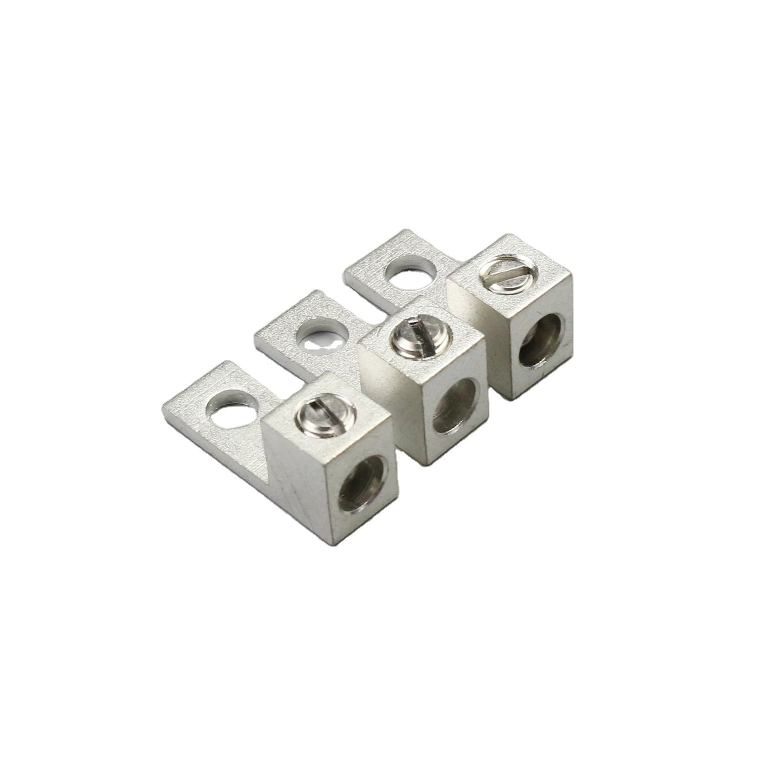 PCB Aluminum 6061 T6 Terminal Lug Grounding Block Single Conductor & 2 Pole Neutral Mechanical Distribution Lugs Wire Connectors