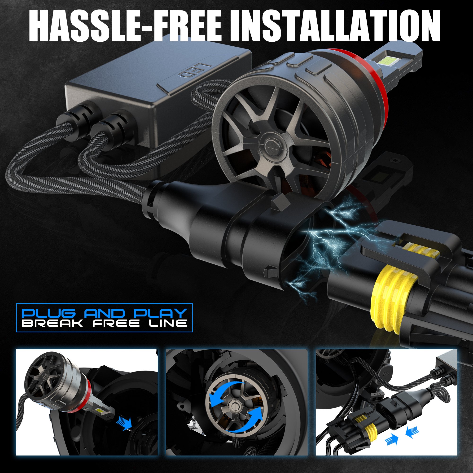 Wholesale 12V Car Led Headlight Super Bright 150W 20000lm Car Light System for Headlight Led Canbus for Car Led Headlight Bulb