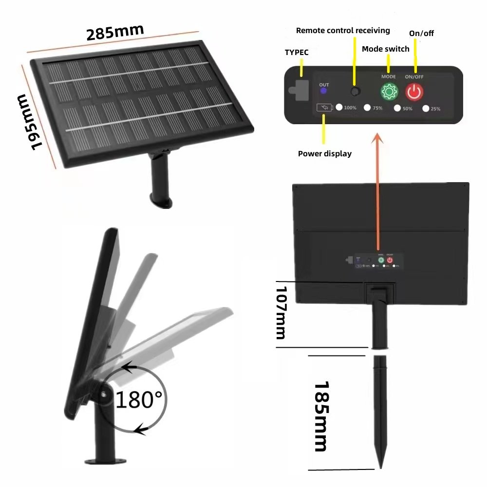 Custom 24V Outdoor LED Solar House Number Light Metal Stainless Steel Illuminated Electronic Signs Easy Installation