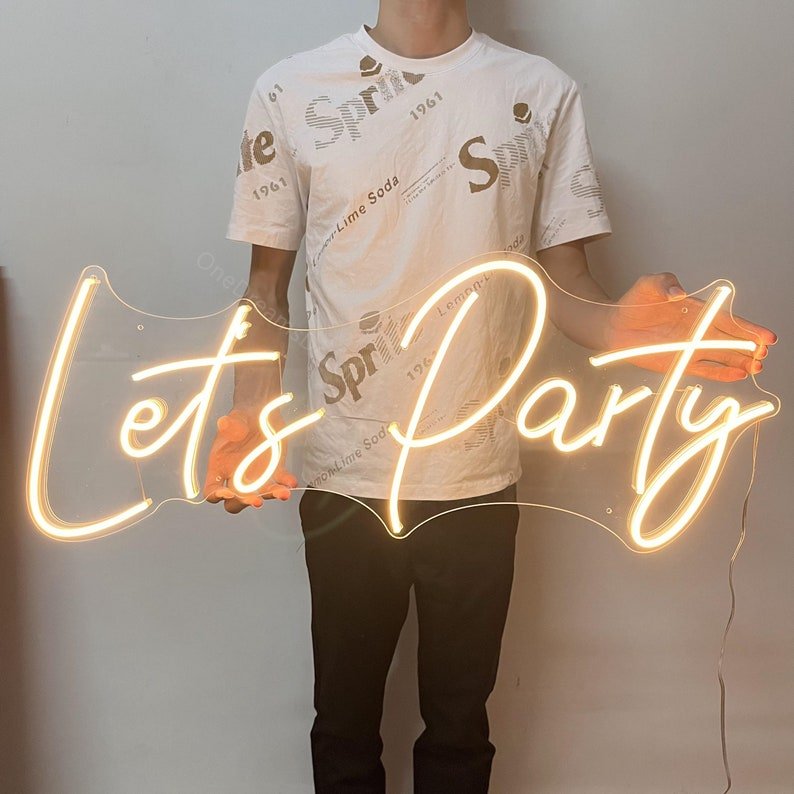 Custom Acrylic Waterproof Warm White LED Flex Neon Light Party Shop Illuminated Open Sign Neon Signage for Event Decor