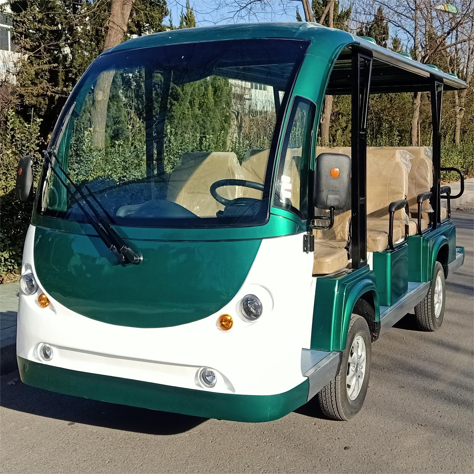 Tong Cai Electric Mini Bus Shuttle Tourist Car with 11 14 23 Seats Electric Sightseeing Bus