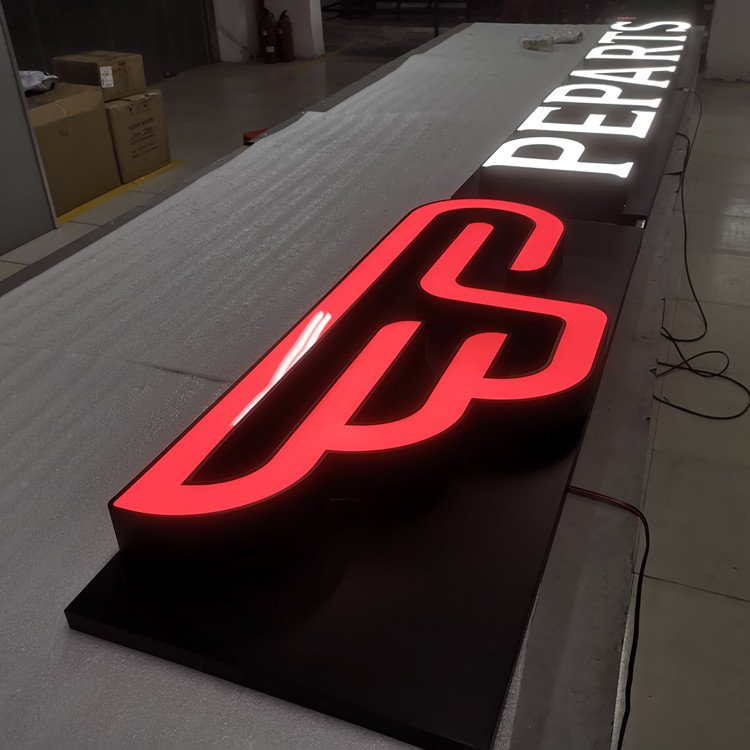 Customized Luminous 3D Outdoor Building Sign Letters Giant Letters Front Lit Led Signs for Store Shop Signage