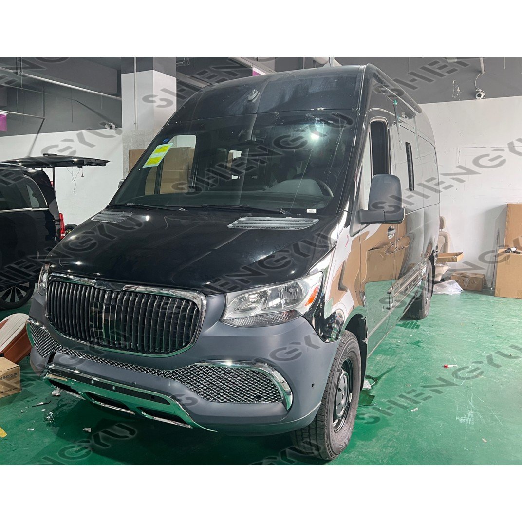 BODY KIT for Benz Sprinter W906 W907 W910 2018-2020 Upgrade to Maybach Style with Front Bumper Assembly and Grille