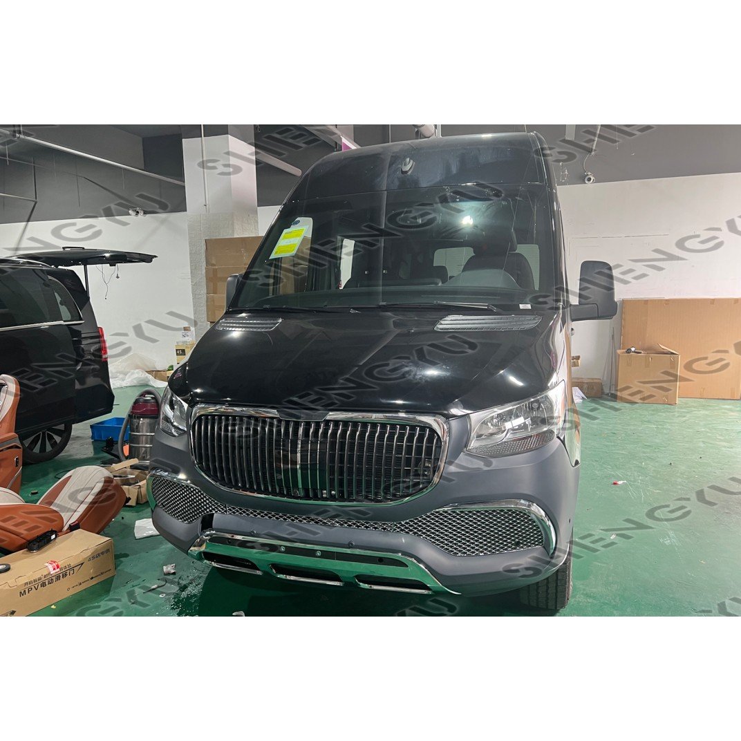 BODY KIT for Benz Sprinter W906 W907 W910 2018-2020 Upgrade to Maybach Style with Front Bumper Assembly and Grille