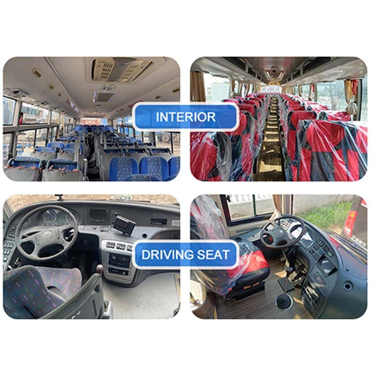 Hot Sale Used KING LONG Bus Coach 12 Meters 54 Seats Luxury Passenger Higer Coach and Second Hand Sightseeing Coaches