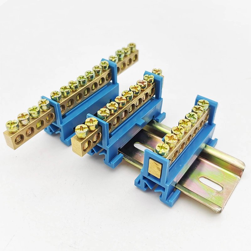 Best Quality Brass Zero Line Ground Wire Terminal Professional Supply Power Block Distribution Box Confluence Copper PC