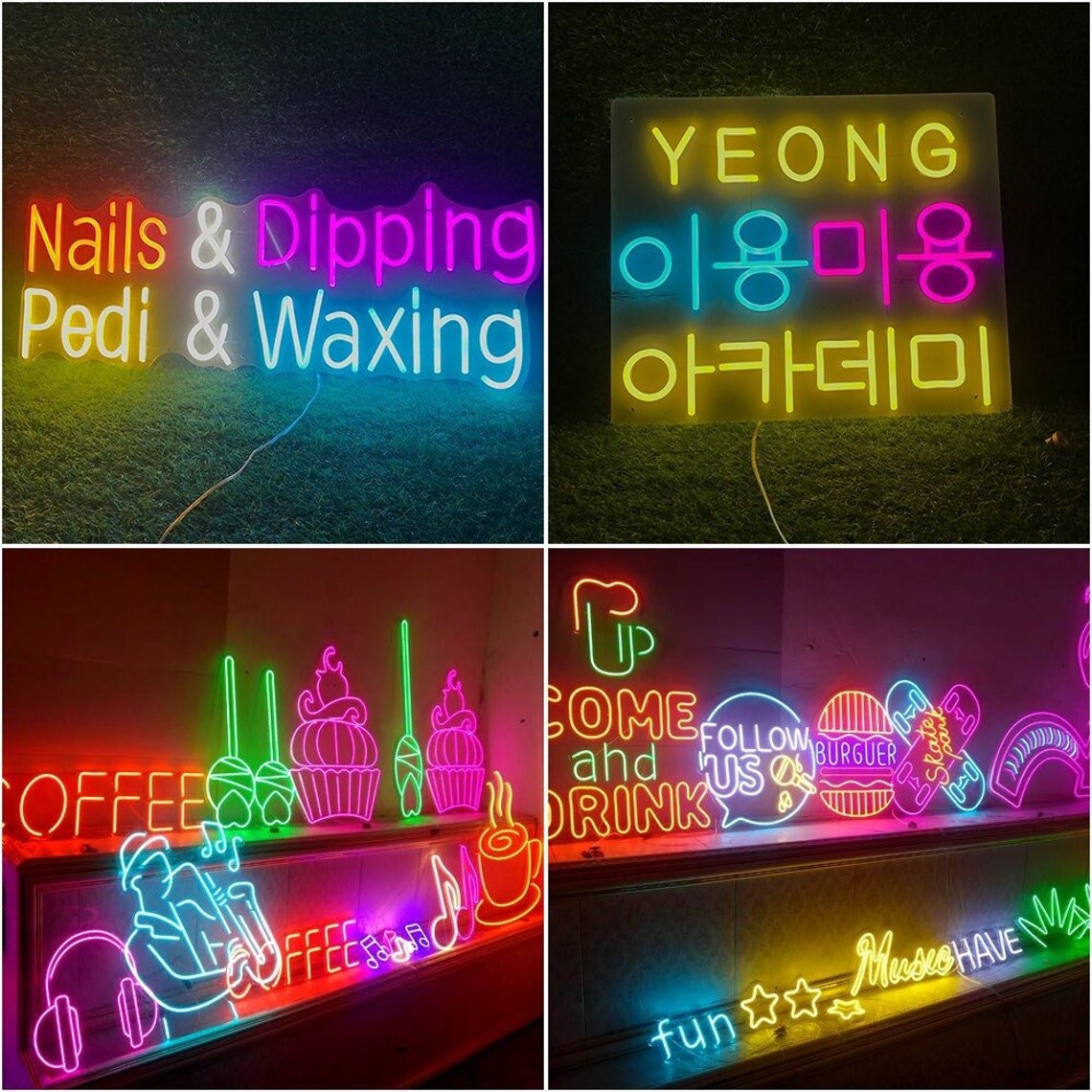 Custom Neon Signs Handmade Decor Light Wall Neon Sign LED Light up Letters Neon Lights for Wall