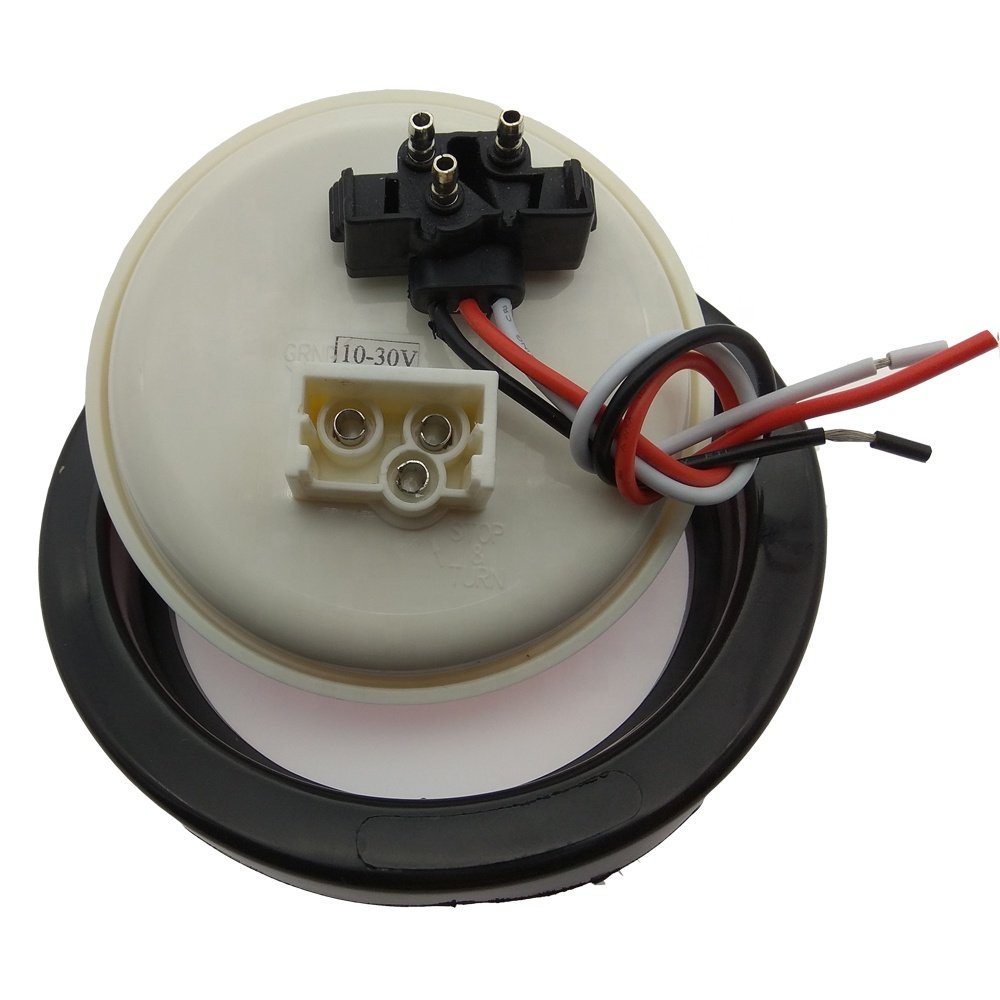 Truck Light Accessaries 4 Inch 10 LEDs Round Car LED Tail Rear Light Truck Trailer RV Lamp 12V With Wiring Plug