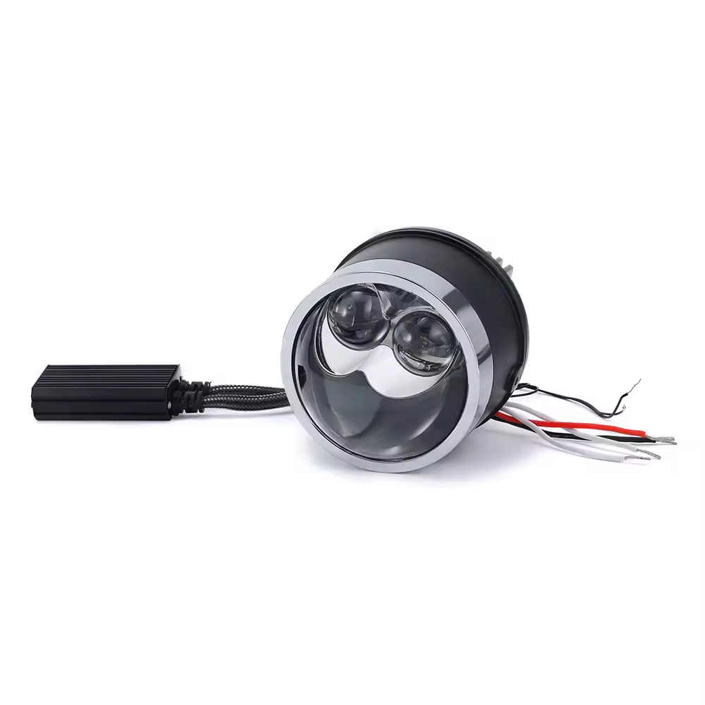 Factory Custom F9+2 Bi-projector Dual Lens 3.0inch Car Projector Laser Fog Light Fog Headlight Bulb 6500lm