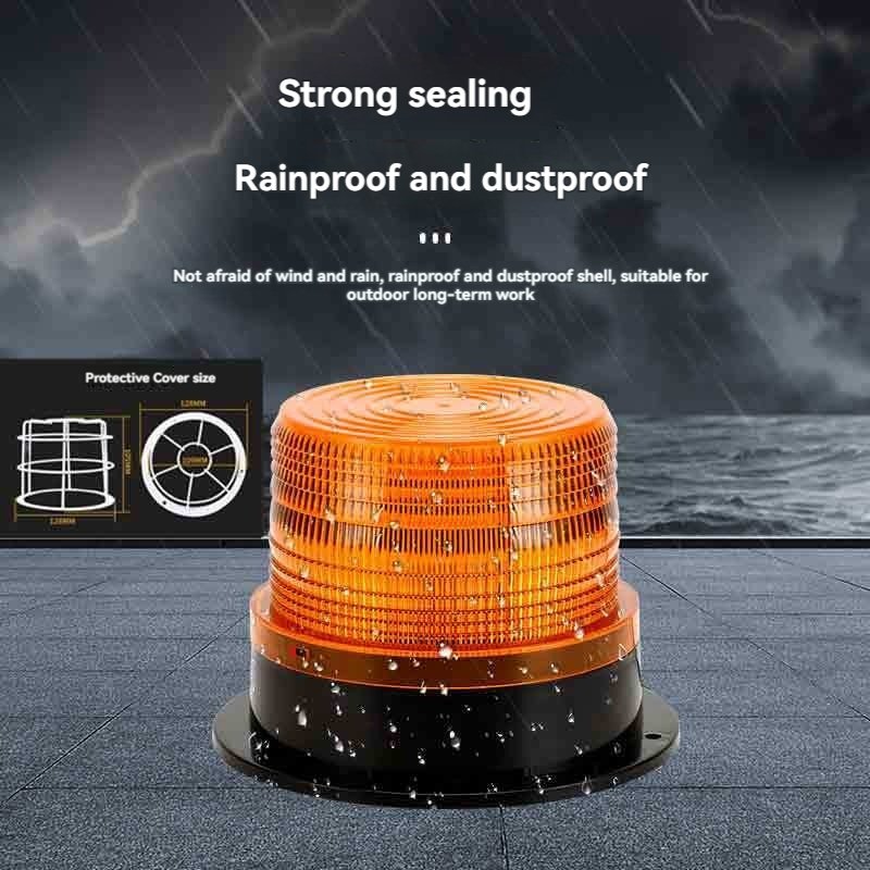 Waterproof Magnetic Mounted Car Strobe LED Solar Burst Flash Warning Light Vehicle Safety Traffic Signal Traffic Warning