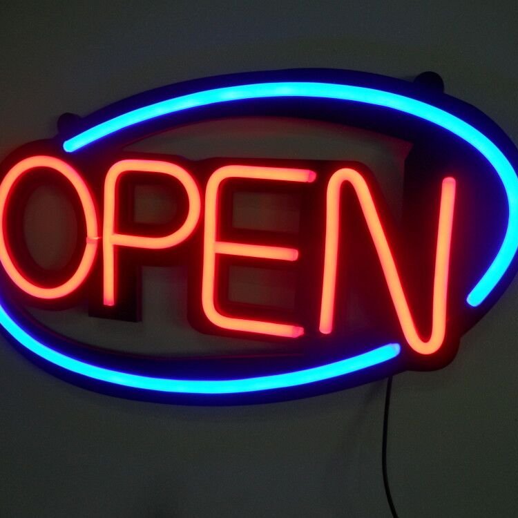 Chinese Indoor and Outdoor Customized Electronic Lighted Led Neon Open Sign