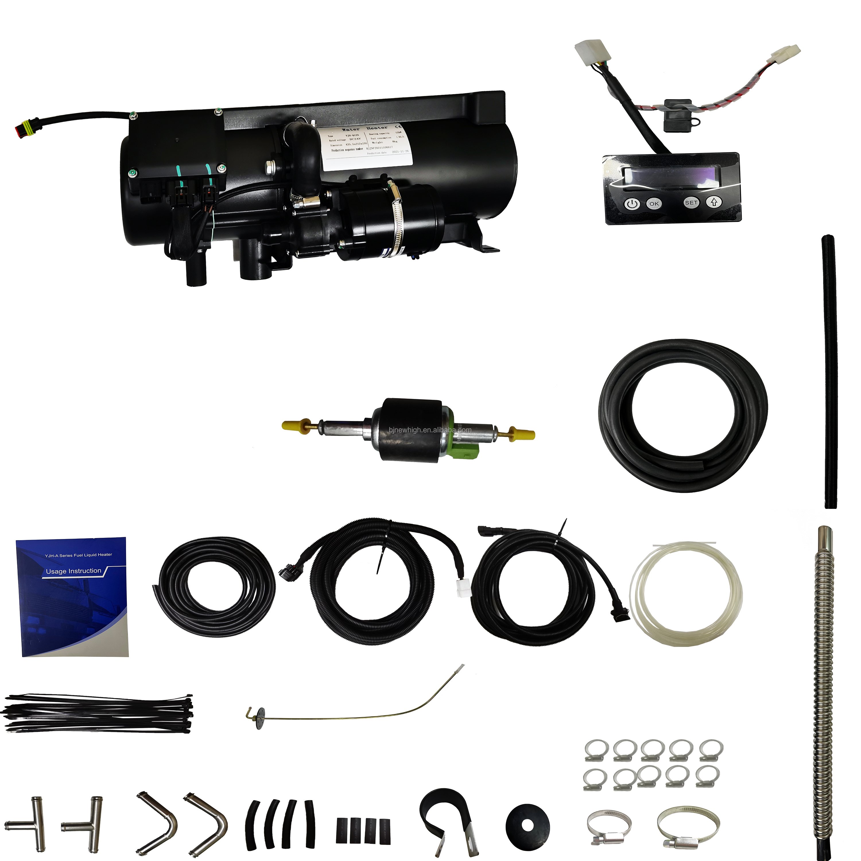 NF Hot Sell Liquid Engine Coolant Heater 10kw 12kw 12v 24v Boat caravan Bus Truck diesel Parking Water Heater with CE