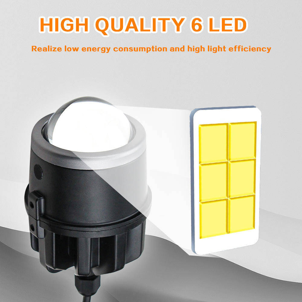 Wholesale F20 2 Inches 8000LM 3000K 80W CSP3570 Chips Waterproof Bi LED Lens Fog Light Bulbs Projector Lamp for Car