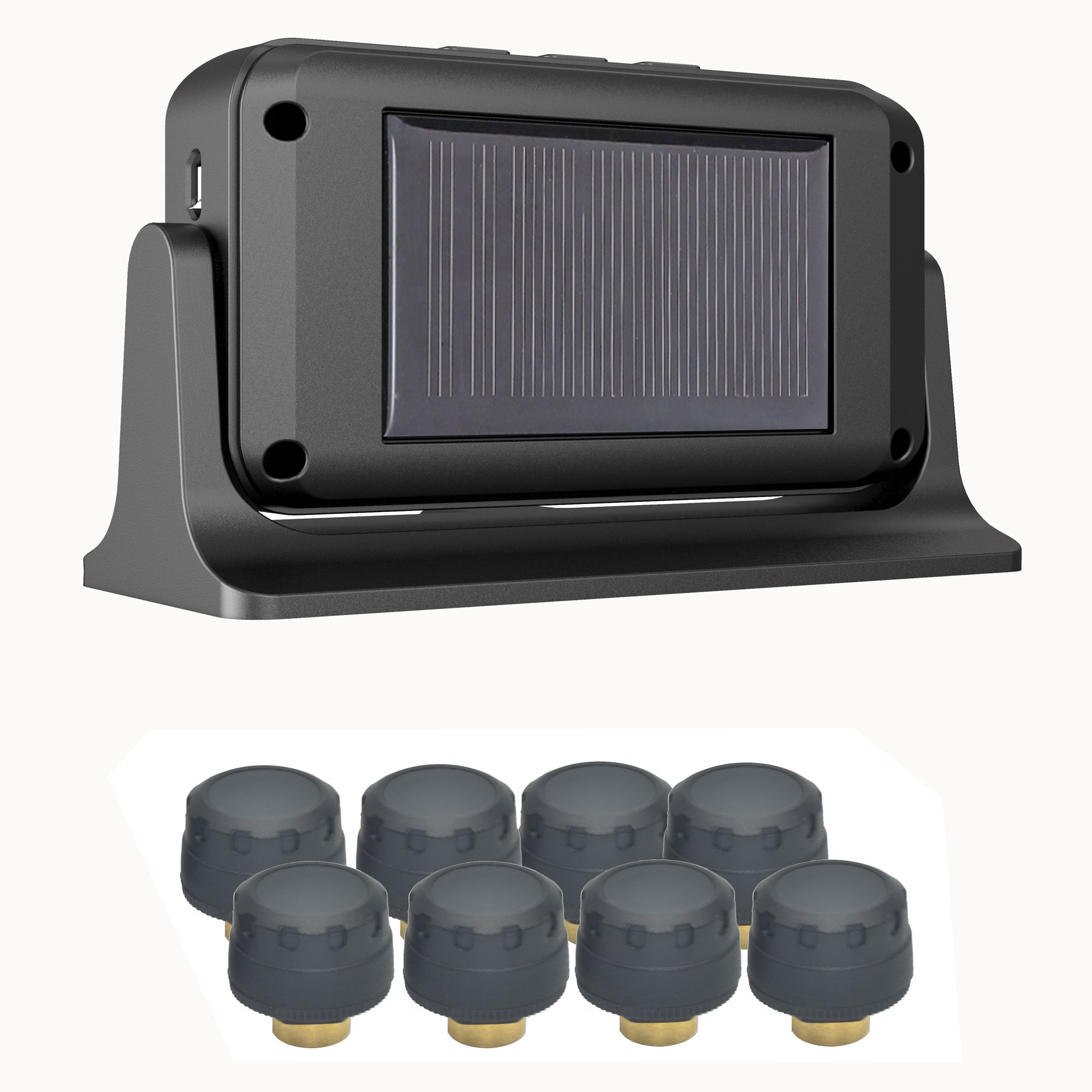 200psi 8 Wheel Sensor Solar Truck TPMS for Trucks Bus Wireless Tire Pressure Monitoring System
