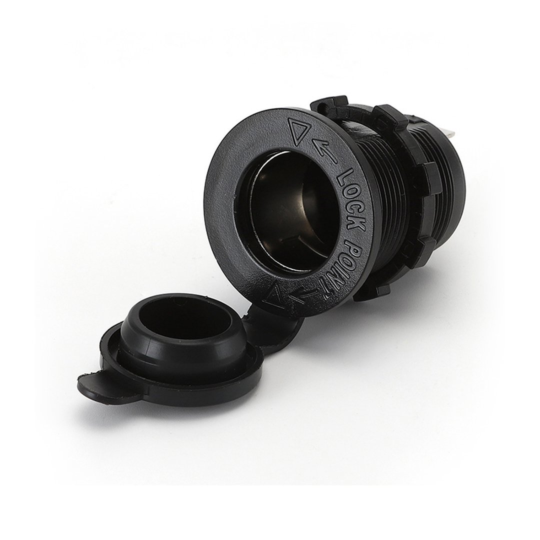 Factory Price Small Surface Mount 12 Volt Weatherproof Universal Car Lighted Cigarette Lighter Socket Adapter Power Plug