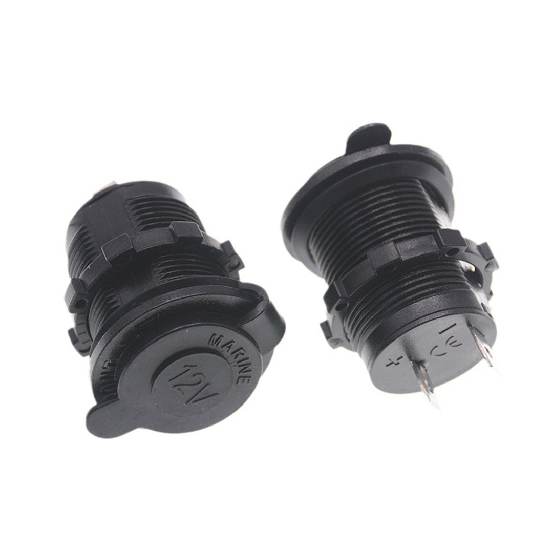 Factory Price Small Surface Mount 12 Volt Weatherproof Universal Car Lighted Cigarette Lighter Socket Adapter Power Plug