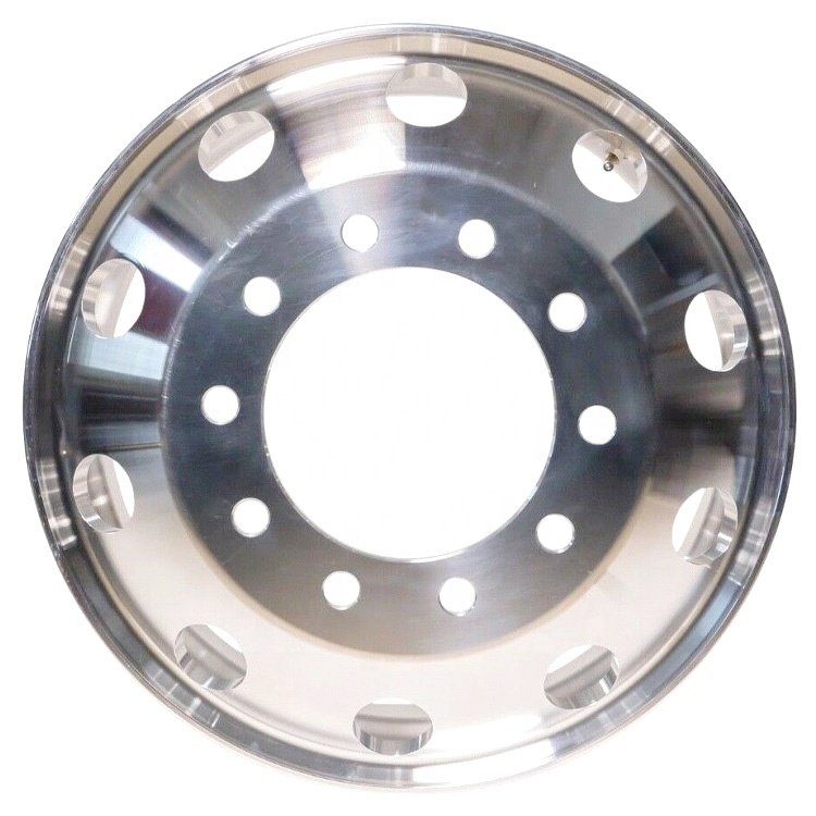 22.5 X 8.25 Truck/Bus Wheel Rim Forged Aluminum Hub Outside Polished Fit Front