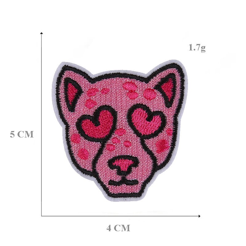 Hot Sale New Small Heart Flower Animal logo Embroidery Iron on Patches Cute for Girls