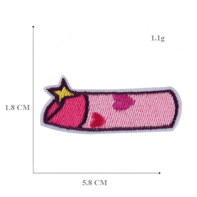 Hot Sale New Small Heart Flower Animal logo Embroidery Iron on Patches Cute for Girls