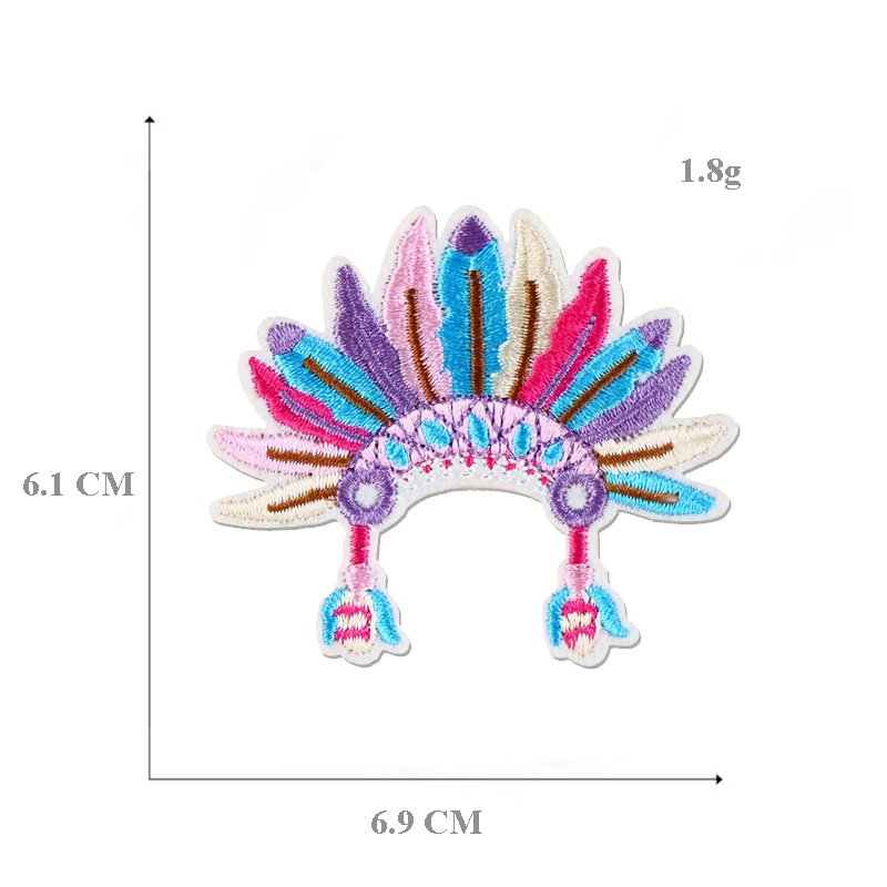 Hot Sale New Small Heart Flower Animal logo Embroidery Iron on Patches Cute for Girls