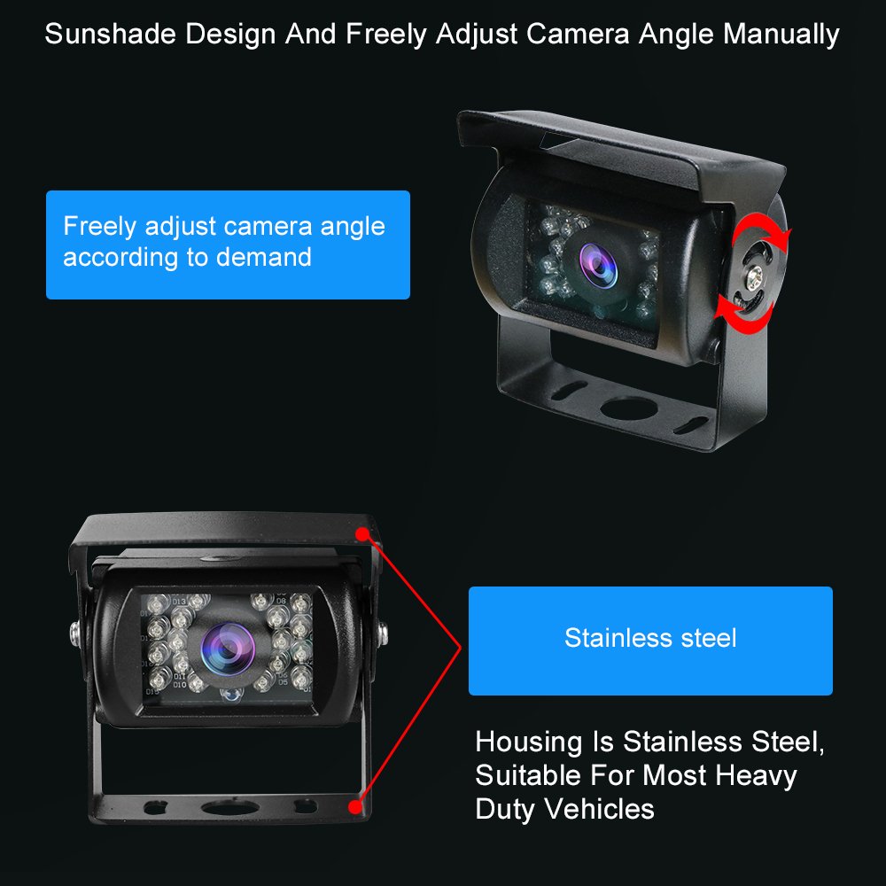 4CH Vehicle Split Monitor System Truck 1080P AHD Camera 10.36 Inch Touch Screen MP5 FM DVR for Car/Truck/Bus Parking Recorder