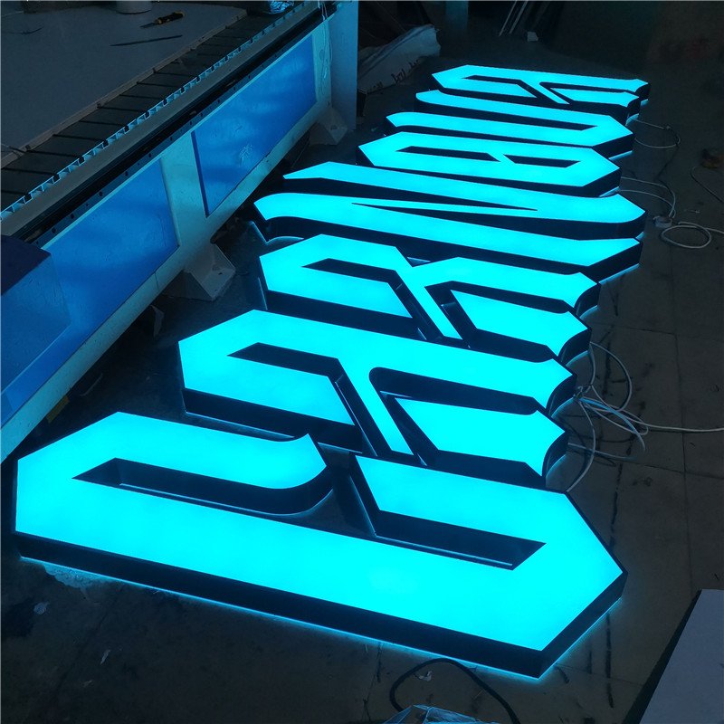 RGB Custom Acrylic Sign 3D Frontlit and Backlit Outdoor Sign Board Outdoor Led Sign Board