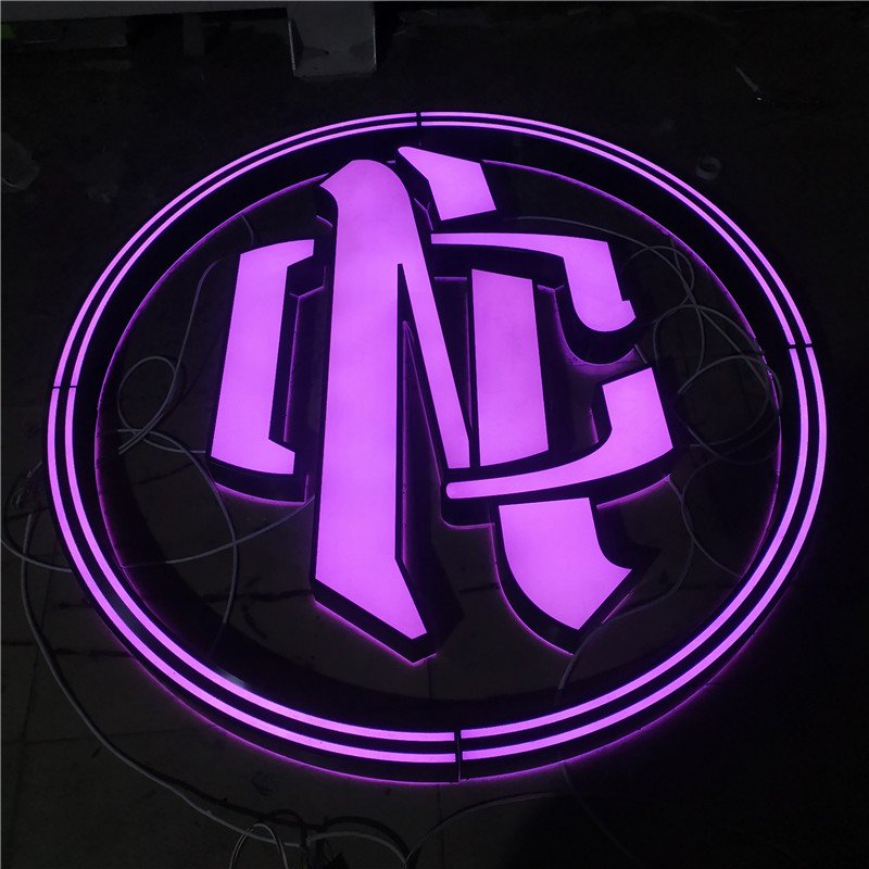 RGB Custom Acrylic Sign 3D Frontlit and Backlit Outdoor Sign Board Outdoor Led Sign Board