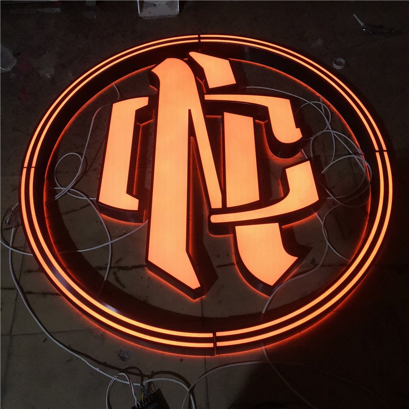 RGB Custom Acrylic Sign 3D Frontlit and Backlit Outdoor Sign Board Outdoor Led Sign Board